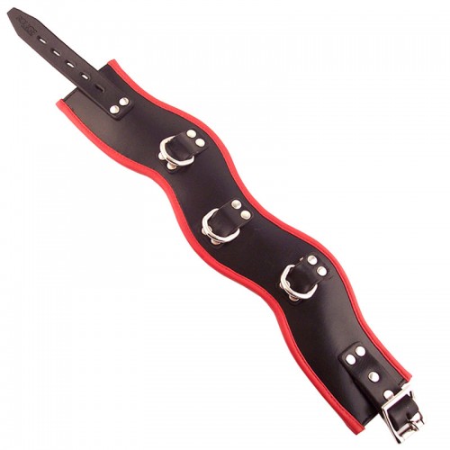 Rouge Garments Black And Red Padded Posture Collar