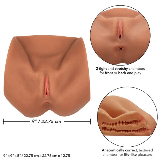 Stroke It Life Size Pussy Flesh Brown Stroke It Life Size Pussy Flesh Brown