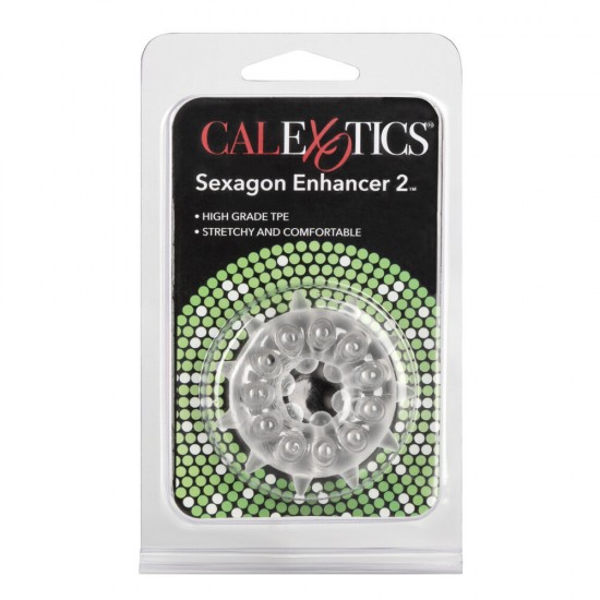 Sexagon Enhancer 2 Clear Cock Ring Sexagon Enhancer 2 Clear Cock Ring