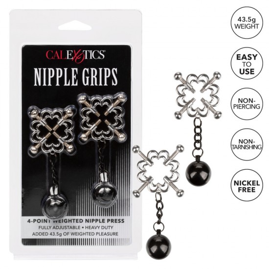 Nipple Grips 4 Point Weighted Nipple Press Nipple Grips 4 Point Weighted Nipple Press