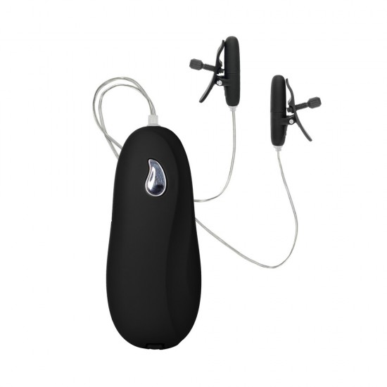 Heated Vibrating Nipple Teasers Black Heated Vibrating Nipple Teasers Black
