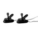 Heated Vibrating Nipple Teasers Black Heated Vibrating Nipple Teasers Black