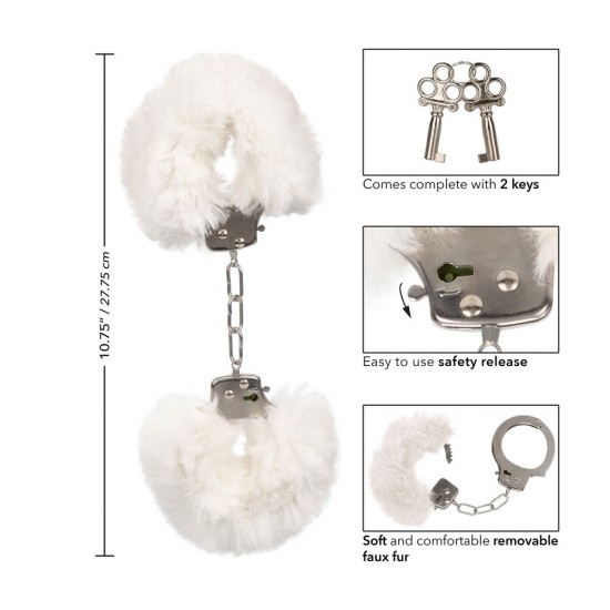 Ultra Fluffy Furry Cuffs White Ultra Fluffy Furry Cuffs White