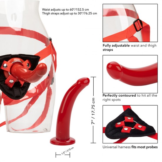 Sophias Red Rider Strap On Dildo Sophias Red Rider Strap On Dildo