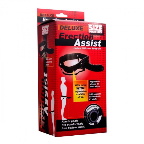 Size Matters Erection Assist Hollow Dildo Strap On Size Matters Erection Assist Hollow Dildo Strap On