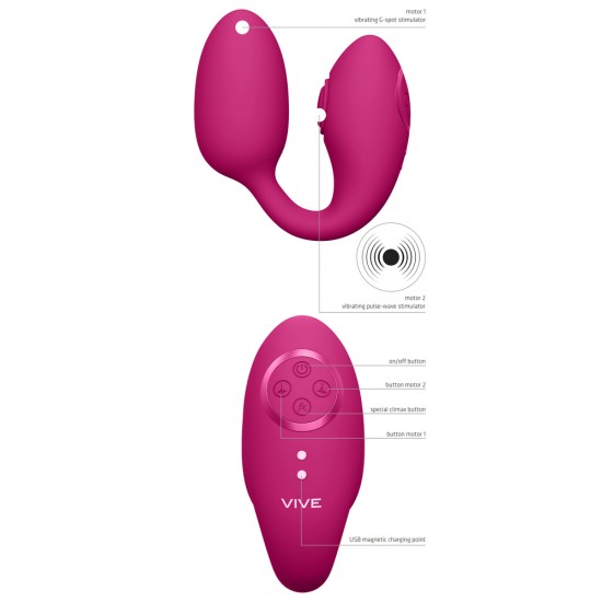 Vive Aika Pulse Wave And Vibrating Love Egg Pink Vive Aika Pulse Wave And Vibrating Love Egg Pink