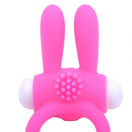 Cock Ring With Rabbit Ears Pink Cock Ring With Rabbit Ears Pink