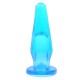 Mini Butt Plug With Finger Hole Blue Mini Butt Plug With Finger Hole Blue