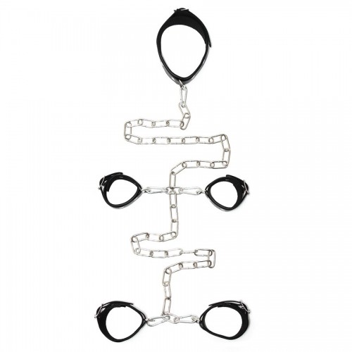 Leather Female Hand And Foot Cuffs