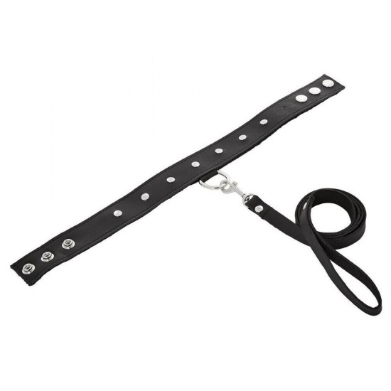 SportSheets Leather Leash And Collar SportSheets Leather Leash And Collar